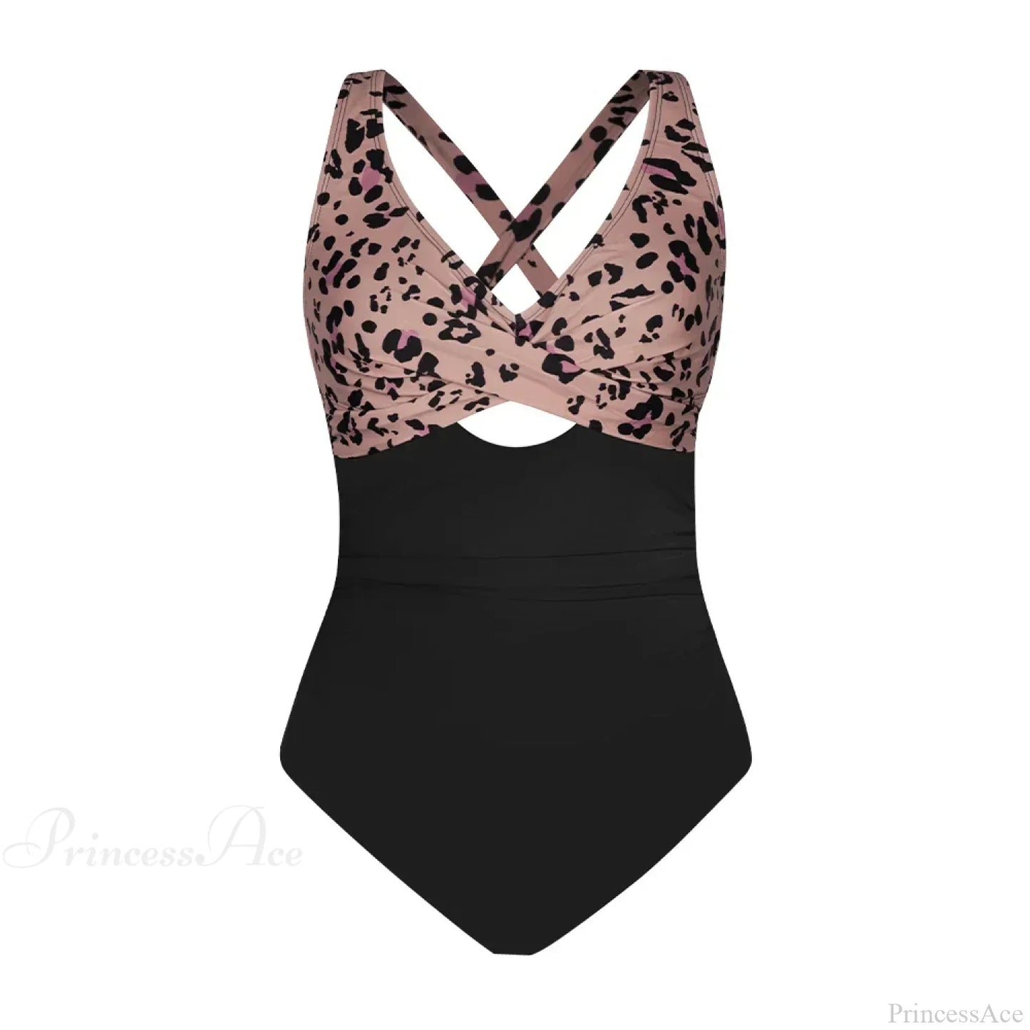 Floral Cut Out Back Tie One Piece Set