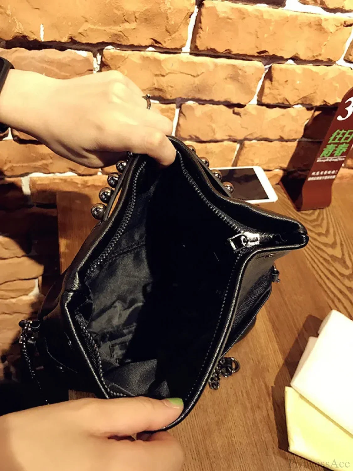 Folding Design PU Leather Clutch Wristlet
