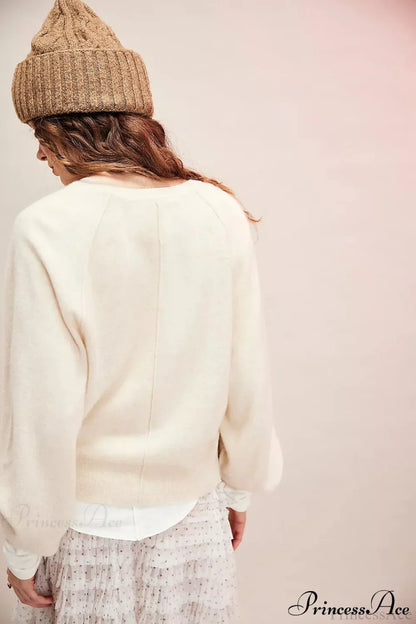 French Vintage Loose Long-Sleeve Knit Top