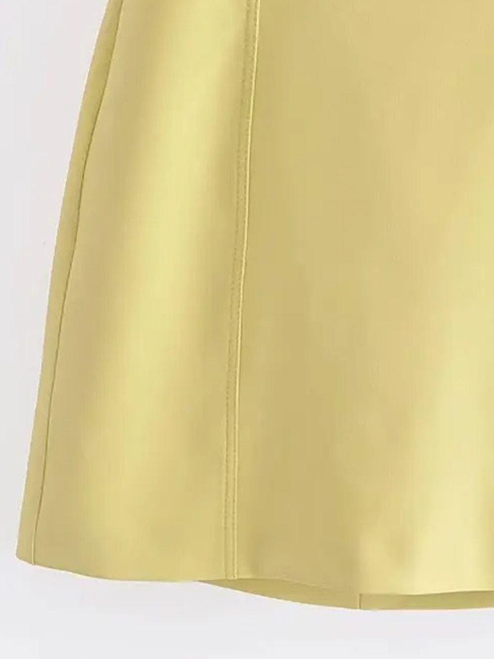 Strapless Faux Leather Oval Cutout A-Line Mini Dress