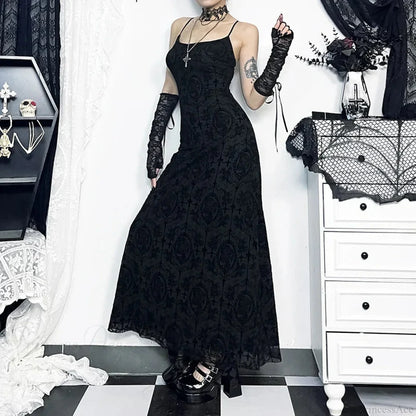 Gathering Net Celebration Sling Maxi Dress
