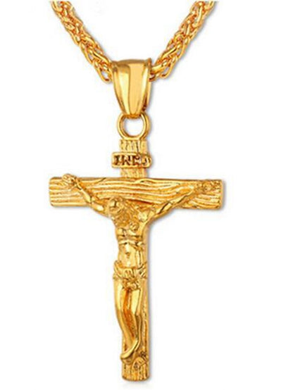 Pendant Cross Necklace for Men and Women Alloy Classic Christmas Daily Use