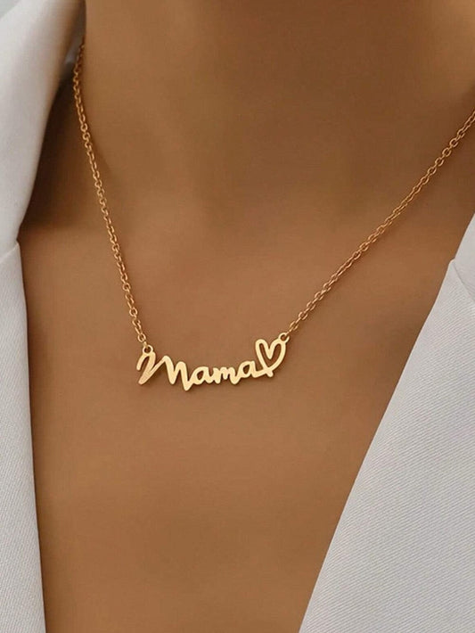 Heart Mama Pendant Necklace with Chain