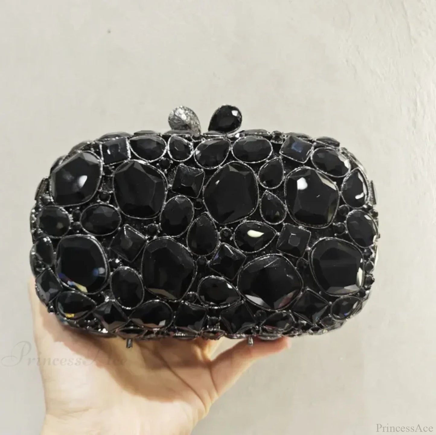 Gold/Silver Crystal Evening Clutch Wristlet