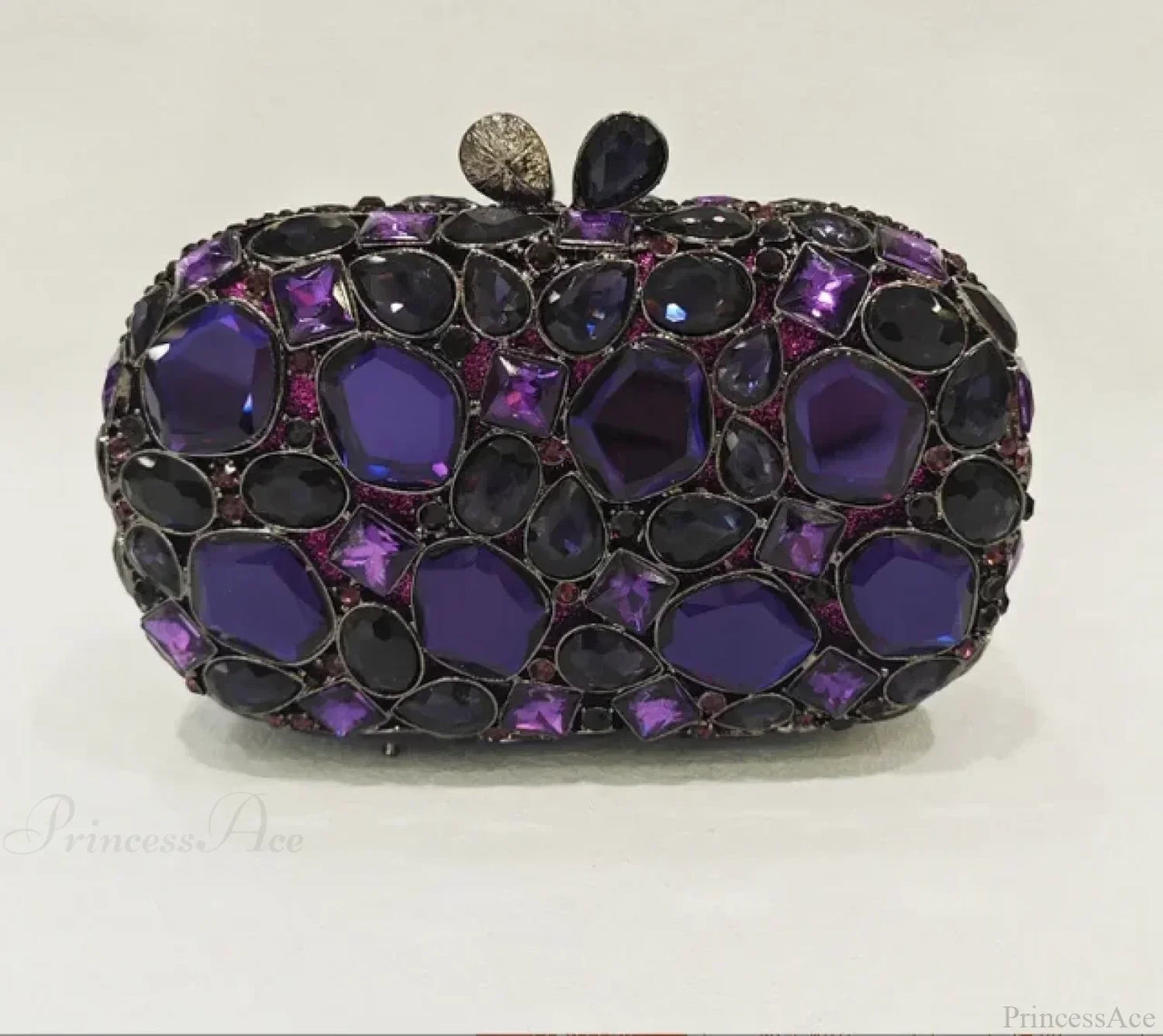 Gold/Silver Crystal Evening Clutch Wristlet