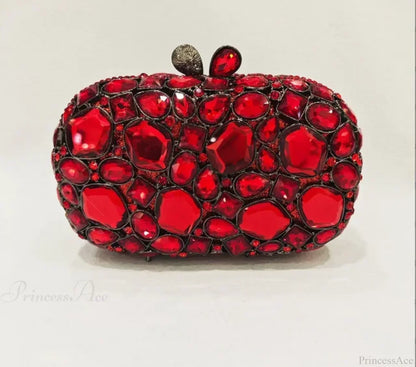 Gold/Silver Crystal Evening Clutch Wristlet