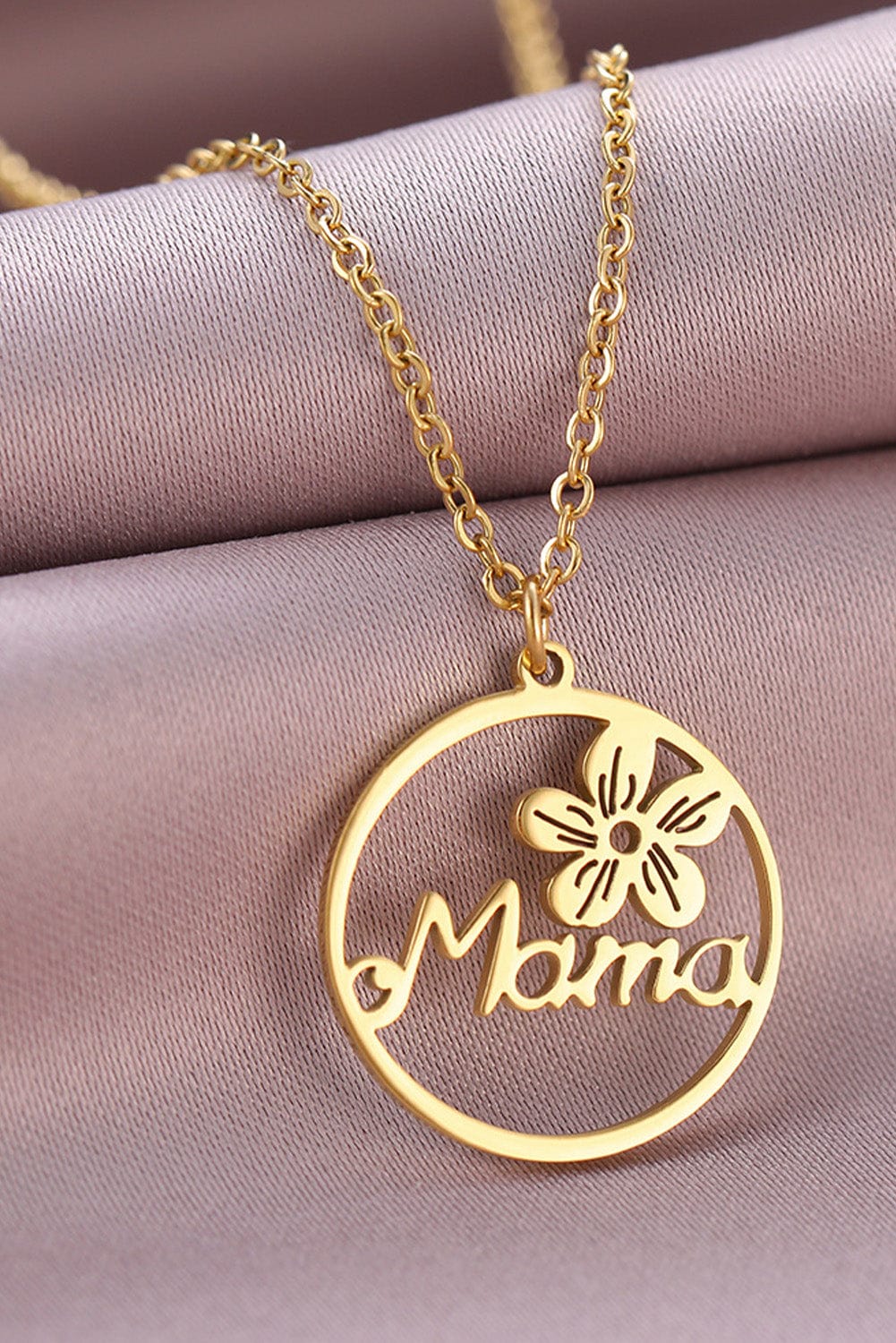 Floral Mama Necklace - Premium Gold Tone Alloy Jewelry
