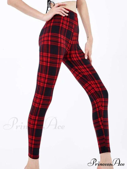 Graffiti Floral Patterned Print Elastic Design Leggings