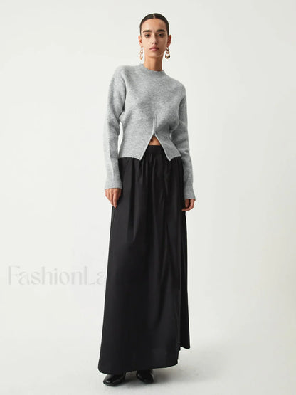 Half Zip Graceful Fuzzy Sweater