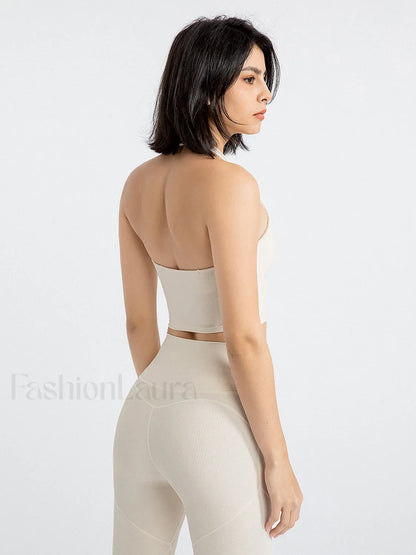 Halter Cropped Graceful Tank Top