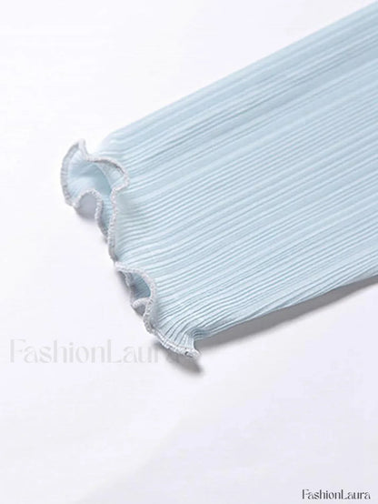High Neck Semi Sheer Knit Top