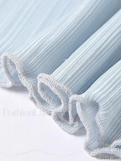 High Neck Semi Sheer Knit Top