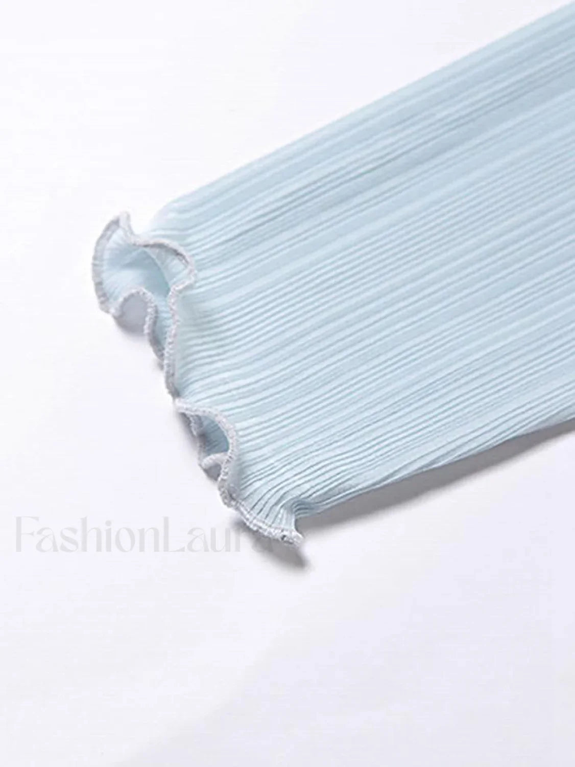 High Neck Semi Sheer Knit Top