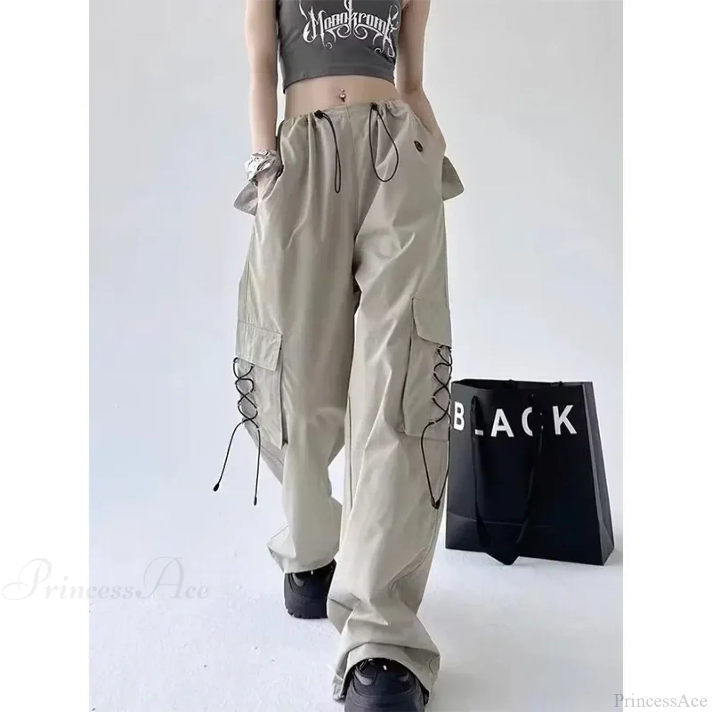 High Street Pleated Casual Pants