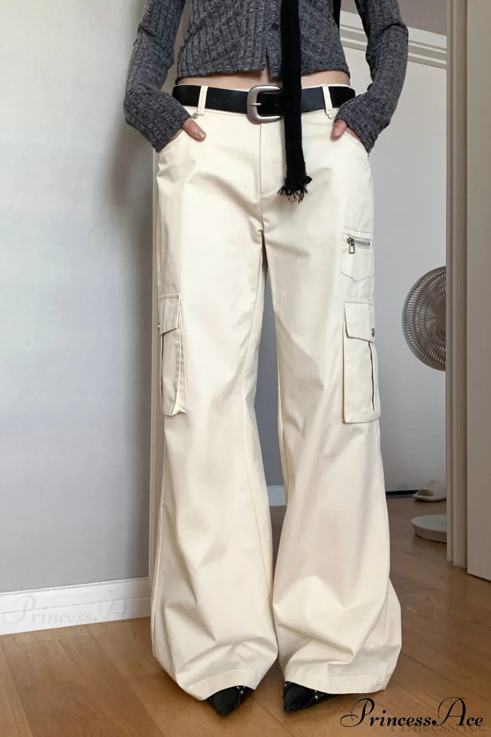 High Waist Loose Multi Pocket Cargo Pants