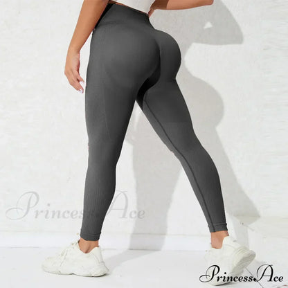 High Waist Seamless Butt Lift Knitting Gym Running Legging