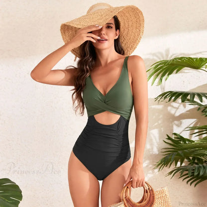 Hollow Out Solid Fashion One Piece Set