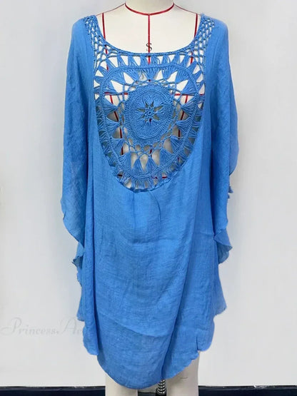 Hollow Out Tassel Bikini Cover Up