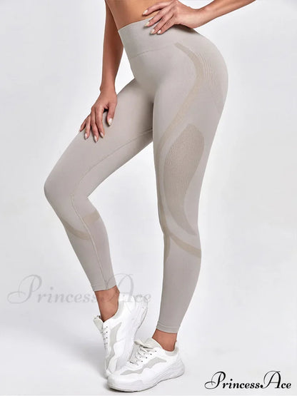 Hollow Out Waist Elastic Gym Training Yoga Legging