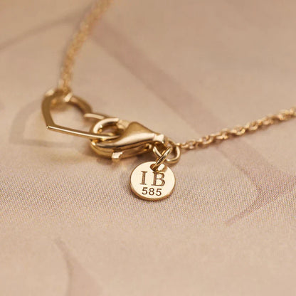 Étoile Heart Charm Bracelet | Adjustable Fine Chain, Polished Finish
