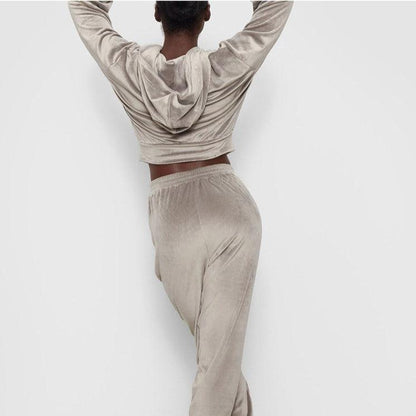 KittenAlarm - Iggy Velvet Hooded Pants Set