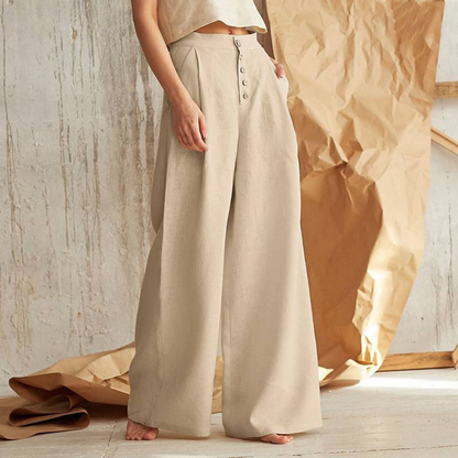 | Cotton Wide-Leg Pant