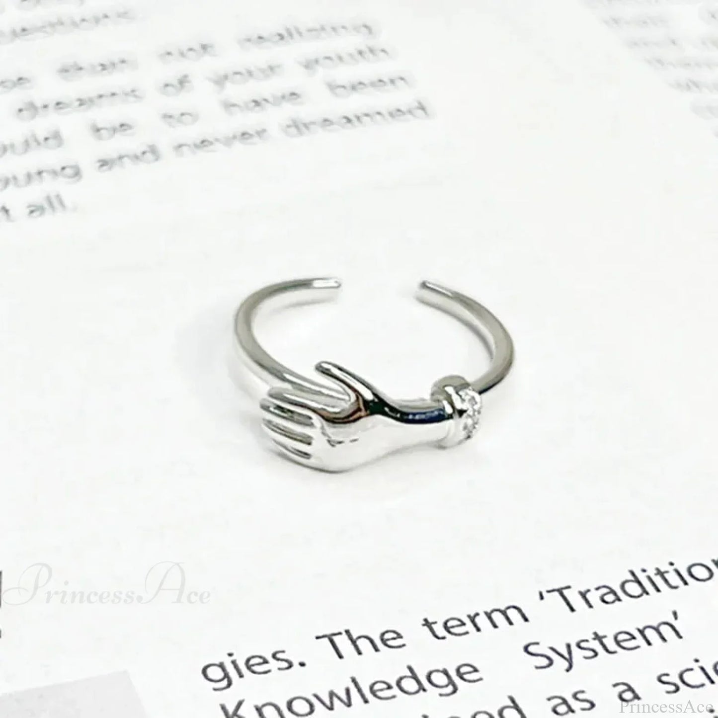 Imaginative Pair Handclasp Macabre Band