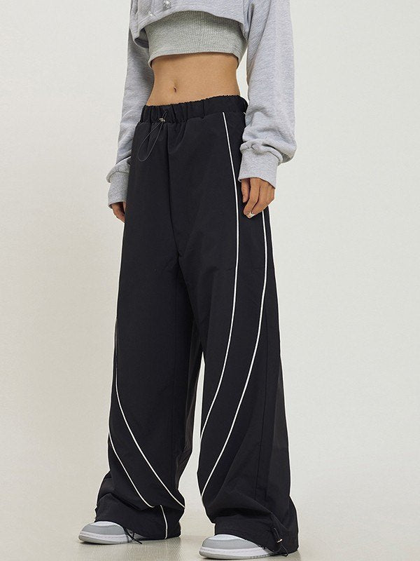 Vintage Piping Detail Baggy Sweatpants