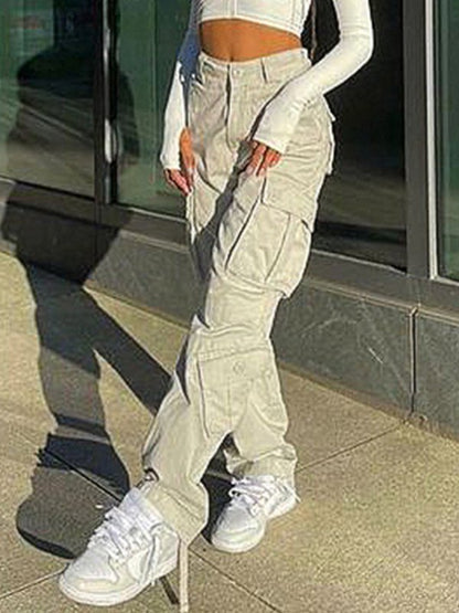 Straight Leg Vintage Y2K Cargo Jeans