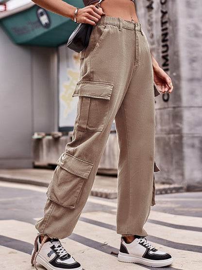 Multi Pockets Baggy Cargo Jeans