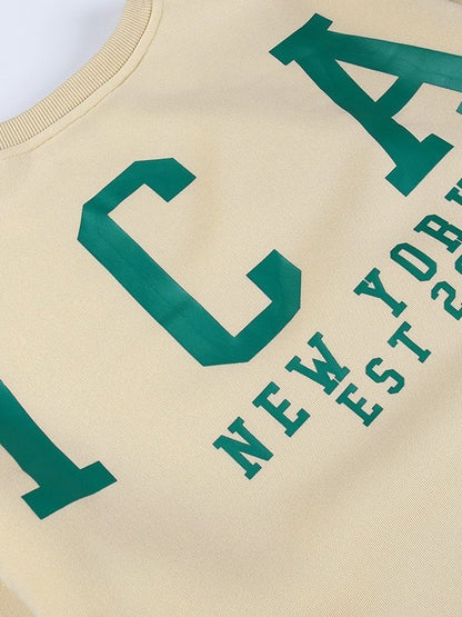 Back Letter Graphic Pullover Sweatshirt