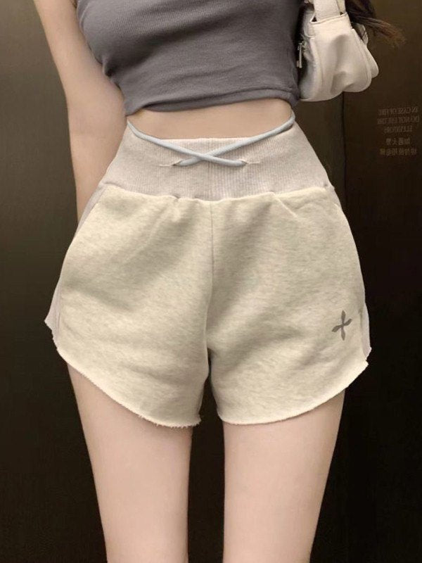 Cut Off Gray Sweat Shorts