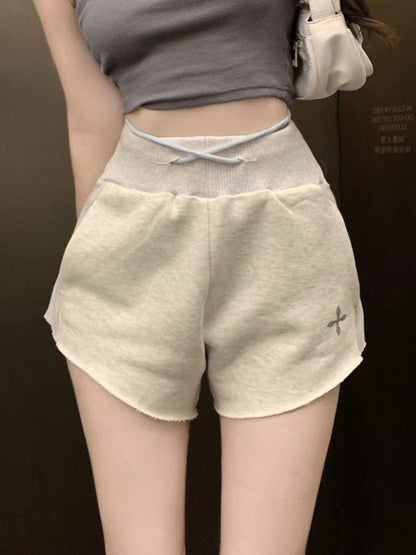 Cut Off Gray Sweat Shorts