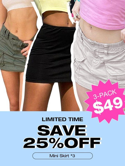[Bundle Sale] 3-Pack Mini Skirts