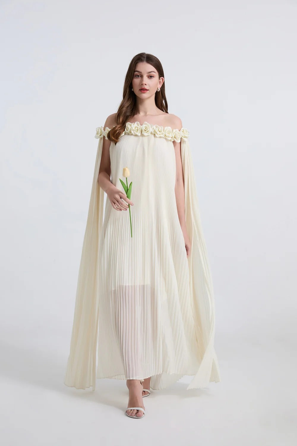 Hilton Chiffon Rose Dress