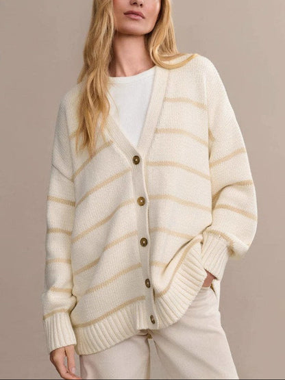 | Organic Striped Cardigan