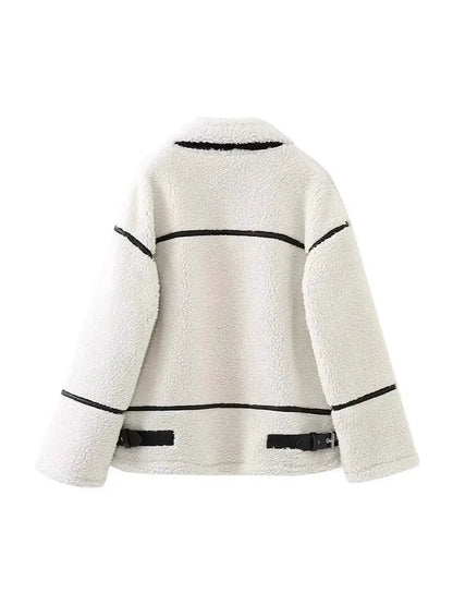 Gracelin Faux Shearling Bomber Jacket