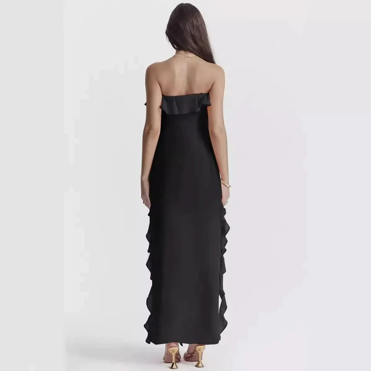 SARINA | RUFFLE MAXI DRESS