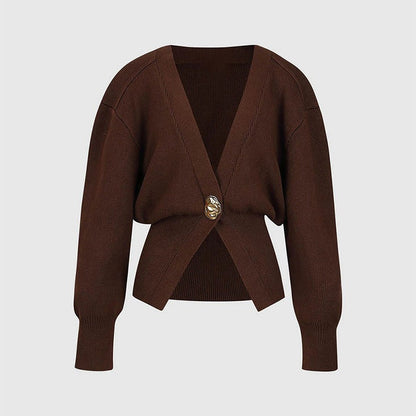 Caelyn Knitted V-neck Cardigan