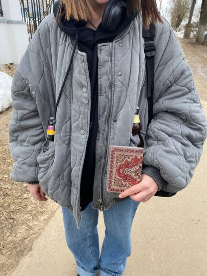 Maimouna Padded Oversize Bomber Jacket