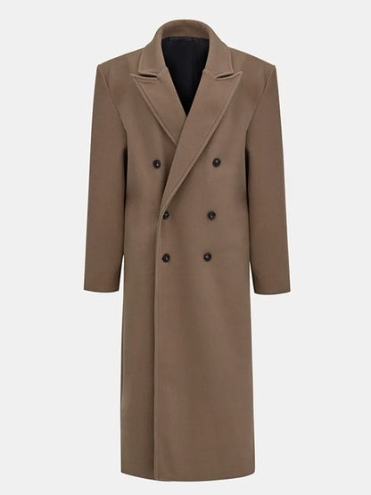 Violette Double-Breasted Long Coat