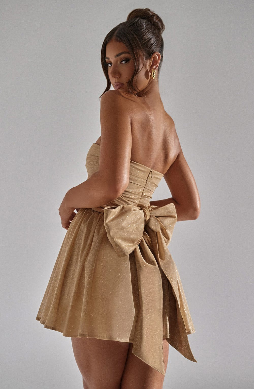 Madeline | Women’s Patchwork Strapless Mini Dress