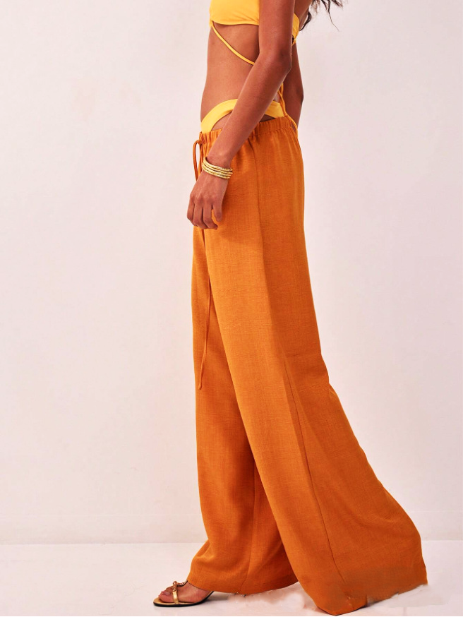 | Linen Drawstring Trousers