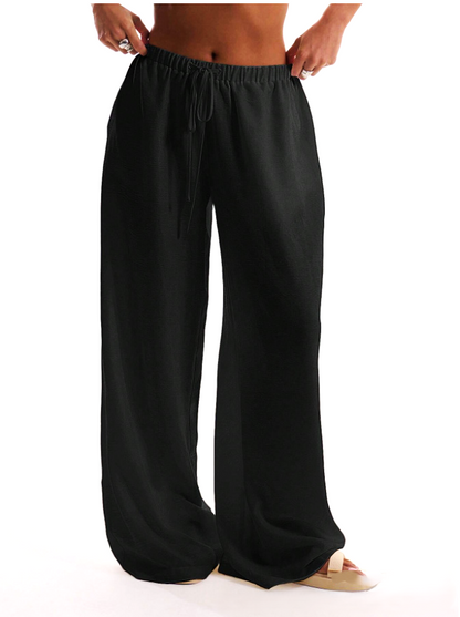 | Linen Drawstring Trousers