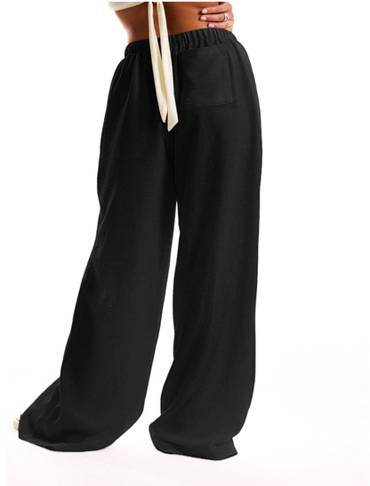 | Linen Drawstring Trousers
