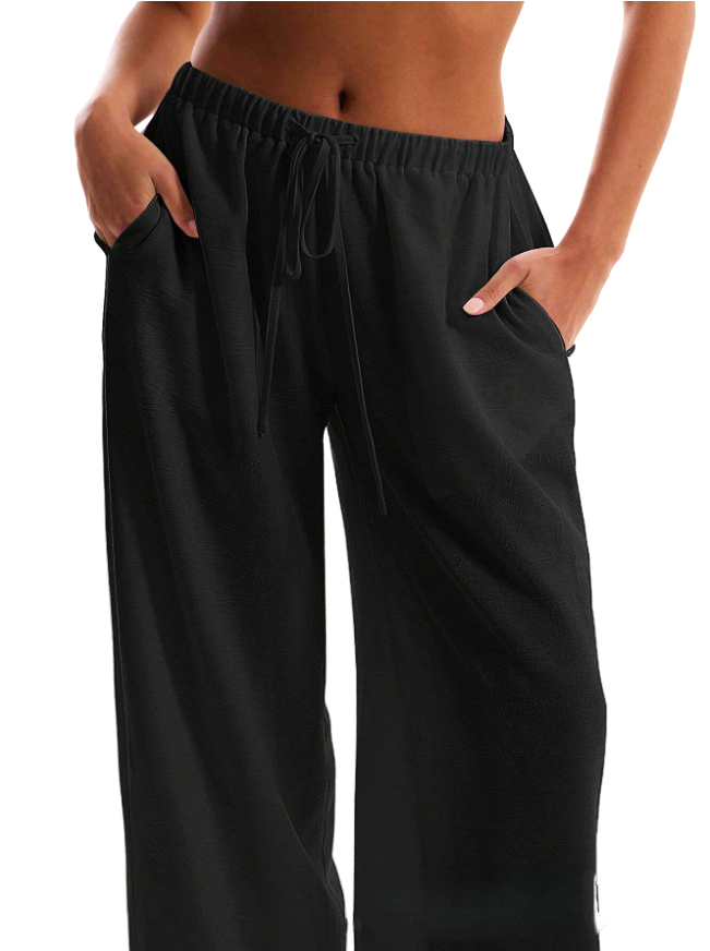 | Linen Drawstring Trousers