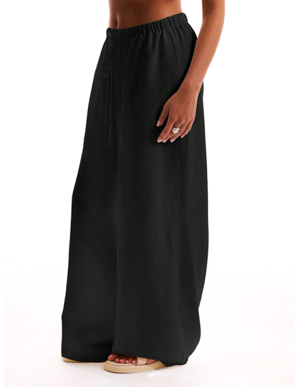 | Linen Drawstring Trousers