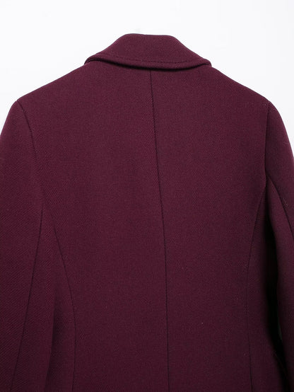 Heavenleigh Wine Red Long Coat
