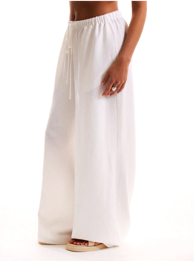 | Linen Drawstring Trousers