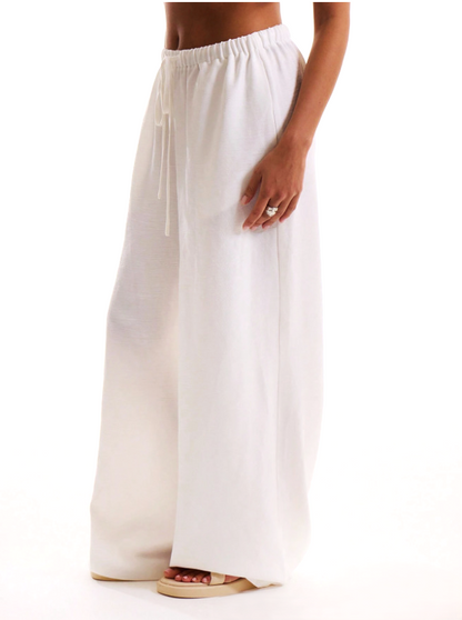 | Linen Drawstring Trousers